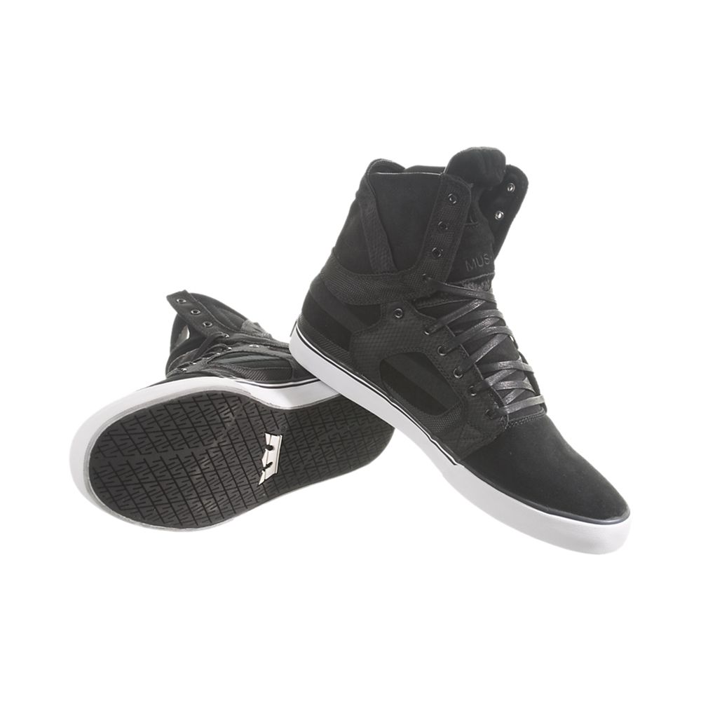 Baskets Montantes Supra SkyTop II Noir Black Homme | JZM-41089964